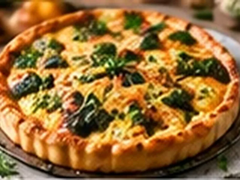 Quiche ze szpinakiem i fetą